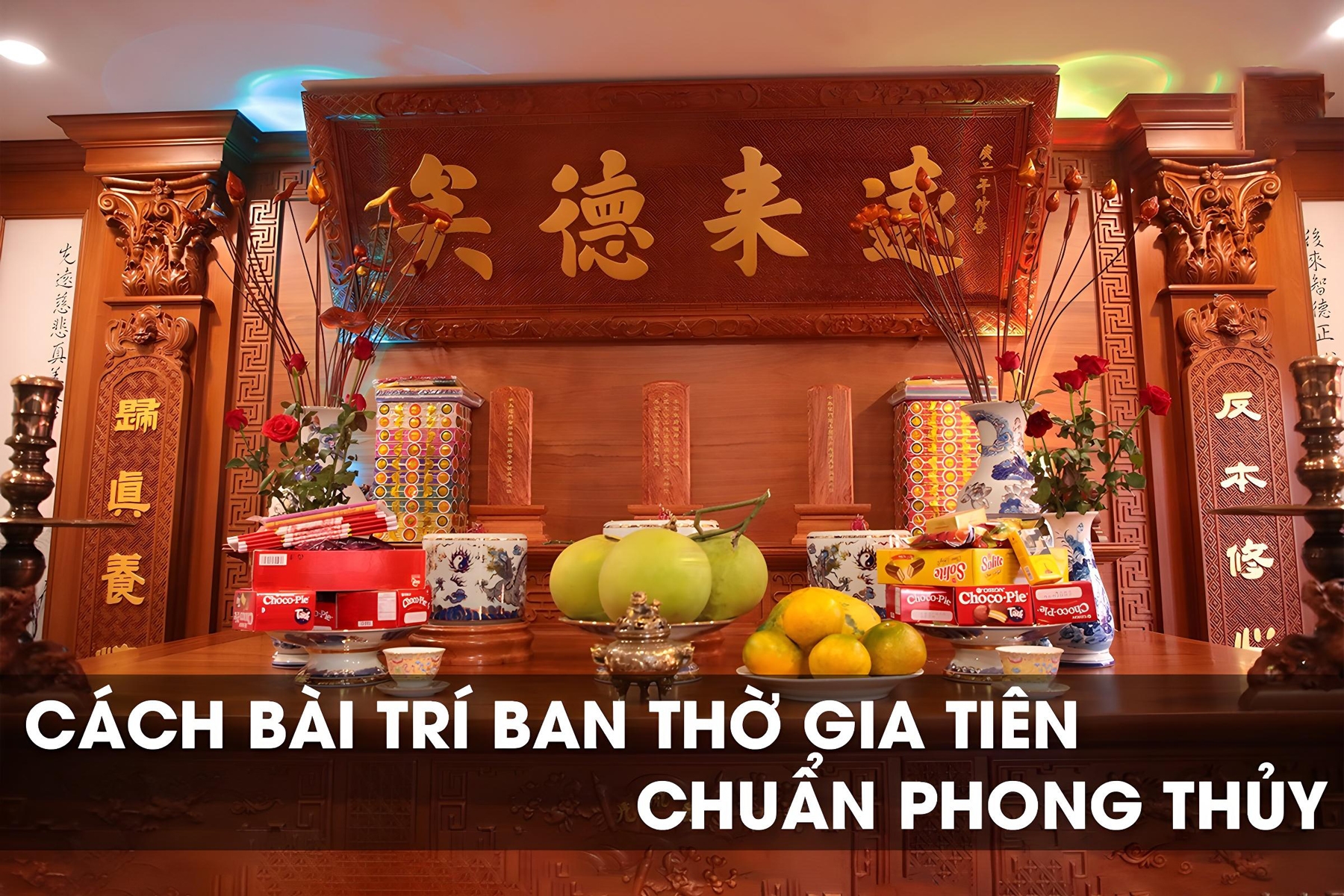 Cách bố trí bàn thờ gia tiên