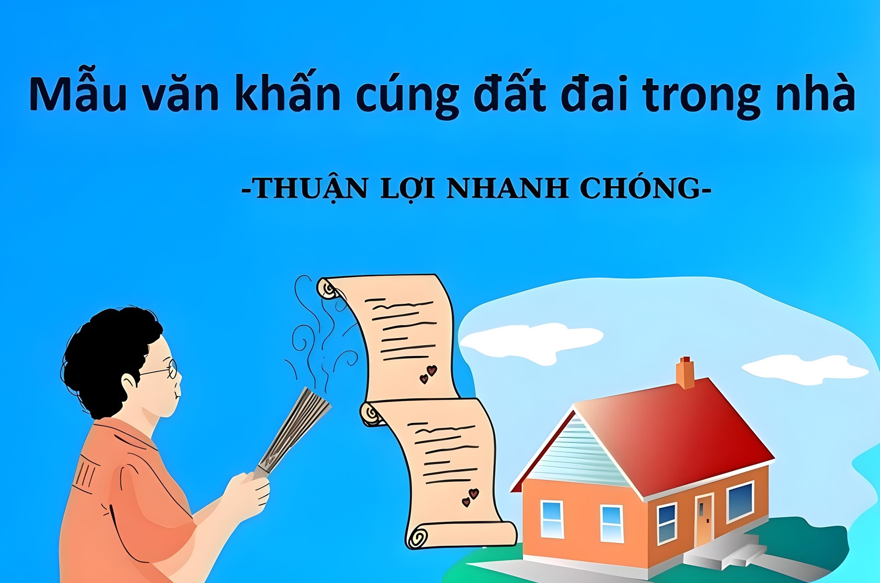Mẫu văn khấn cúng đất đai trong nhà